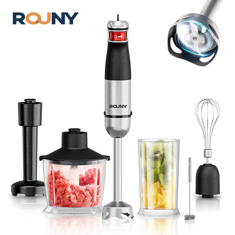Immersion Hand Blender Set - Frullatore a Immersione Elettrico 6-in-1 Multifunzione,