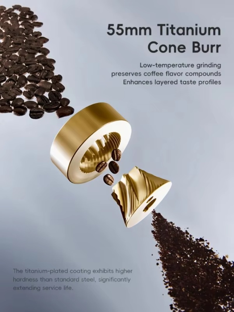 Coffee Bean Grinder Electric - Macinacaffè Elettrico STARSEEKER E55Pro con Macine