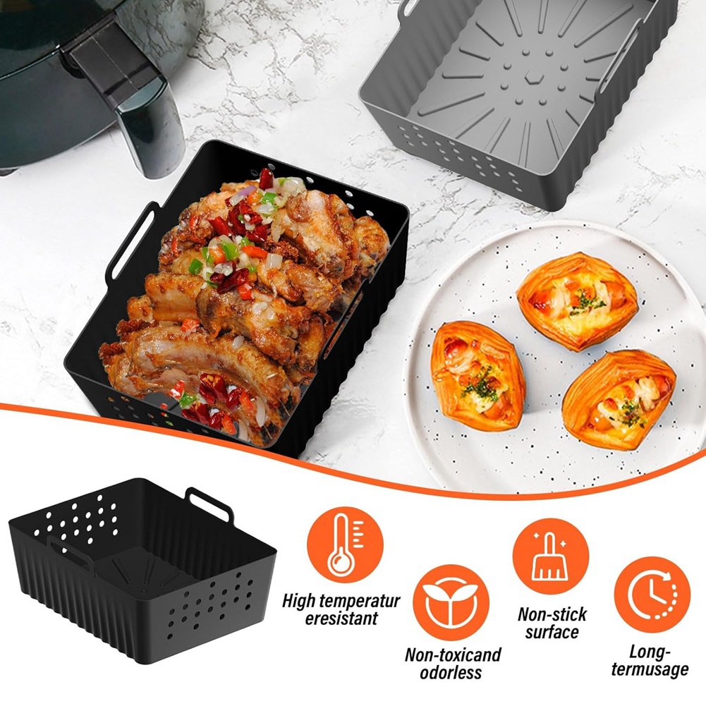 NOVITÀ DISPONIBILE - 2 Pezzi d - Air Fryer Silicone Pot Liner recensione e prezzo