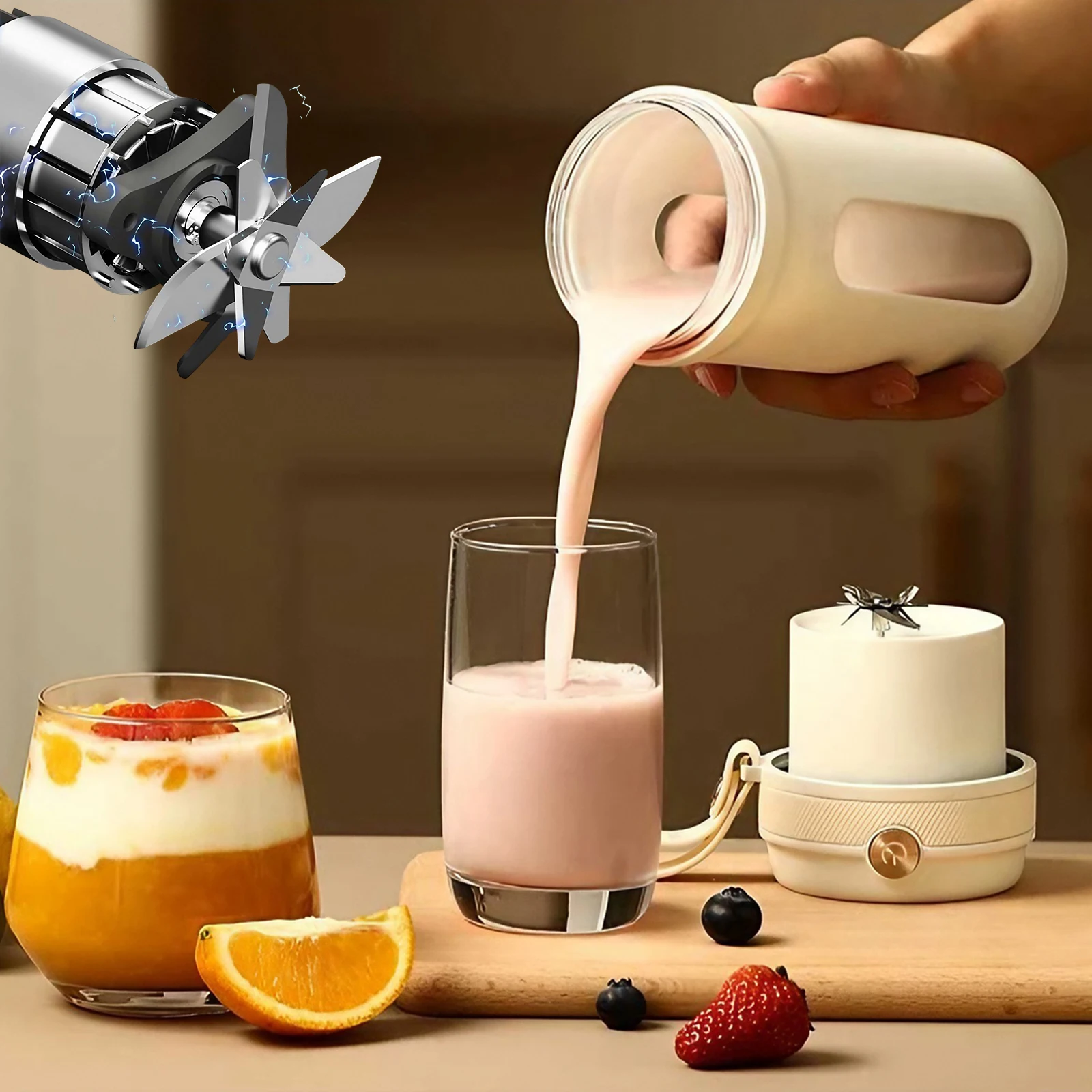 Bicchiere spremiagrumi elettri - Portable Blender Usb Rechargeable recensione e prezzo