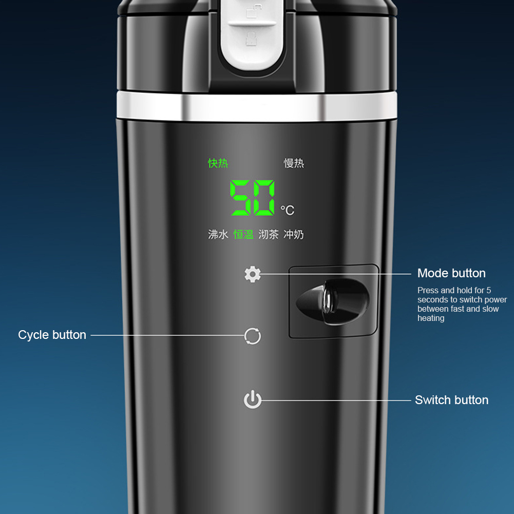 Tazza riscaldante per auto 12V - Electric Kettle Temperature Control recensione e prezzo